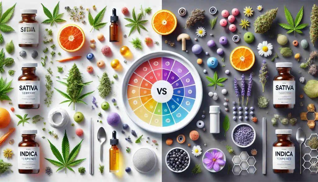 Terpeny Sativa vs Indica na sen