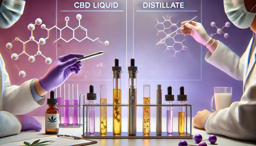 Diferencias entre el Líquido de CBD y los Vapes de Extracto Destilado