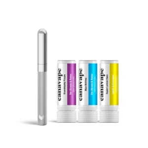 CBD Vape Pen Starter Kit - 3 fuldspektrede patroner og AVD Alpha Battery Bundle