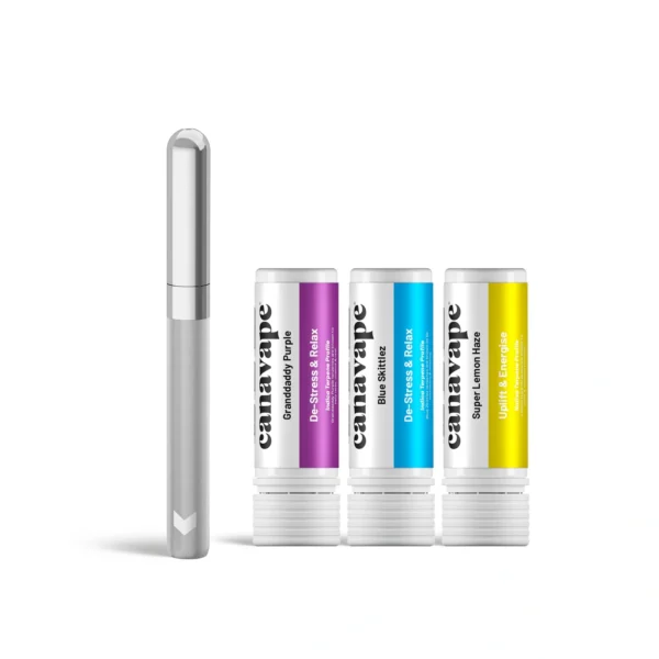 Zestaw startowy CBD Vape Pen - 3 wkłady o pełnym spektrum i zestaw baterii AVD Alpha