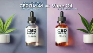 At vælge mellem CBD E-væske og CBD Vape Oil: En praktisk guide til hverdagsbrugere