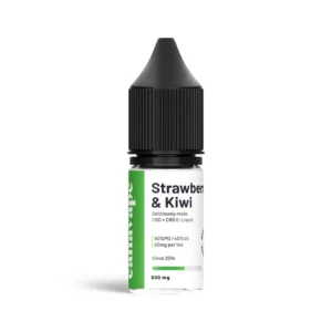 Starker CBD Vape-Saft Erdbeere & Kiwi E-Liquid 600mg + CBG