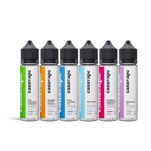 CBD E-Liquid kaufen - Canavape mit natürlich gewonnenen Cannabinoiden.