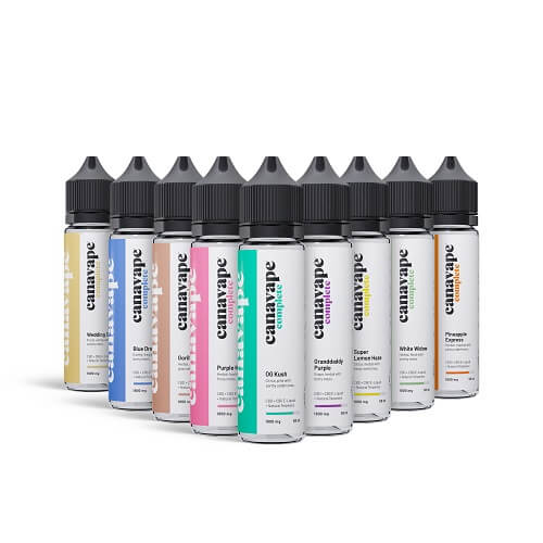 Buy terpene infused CBD E-Liquid. Canavape Complete full spectrum.