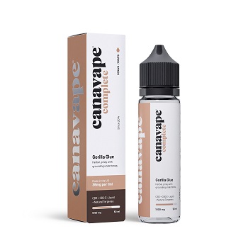 Comprar Gorilla Glue E-líquido de CBD con infusión de aceite de cannabis Canavape Complete