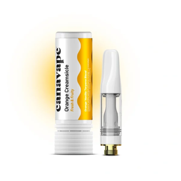 CBD φυσίγγιο ατμού Φρουτώδες πορτοκάλι Creamsicle πλήρους φάσματος Canavape