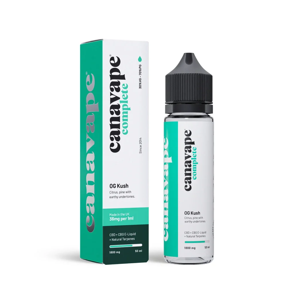 OG Kush CBD E-Liquid With Terpenes & CBG