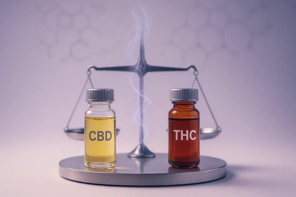CBD and THC Balance How CBD Helps Steady the Effects