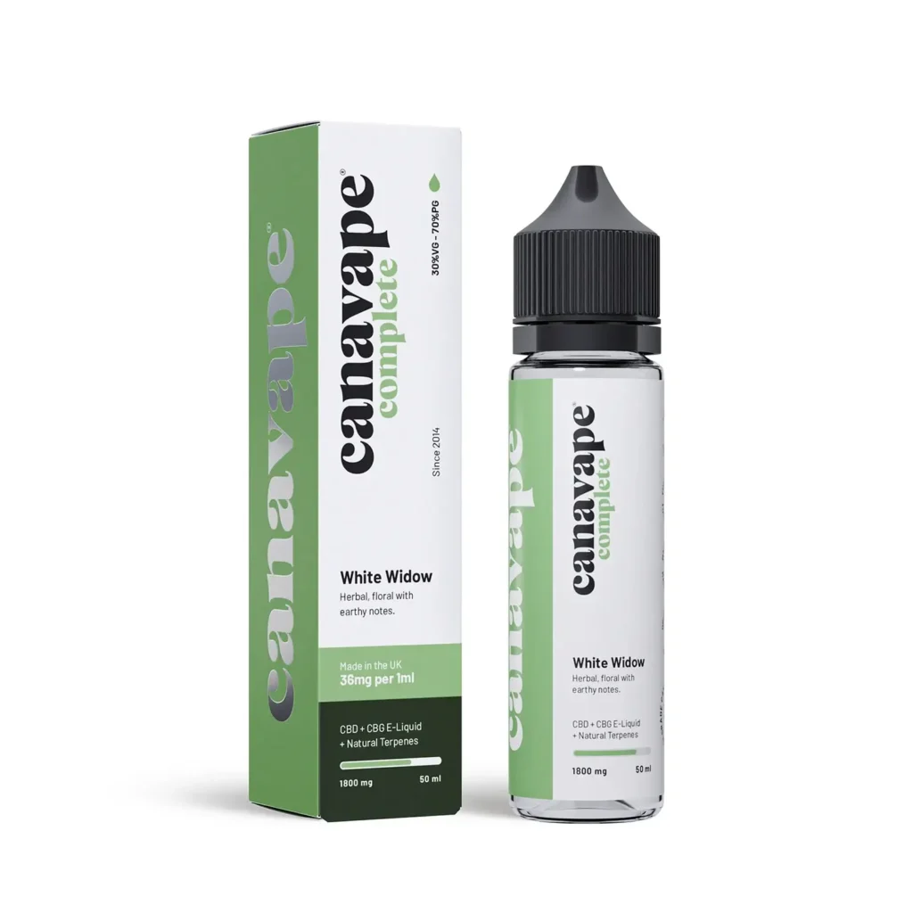 White Widow Terpene E-liquid 1800mg CBD CBG