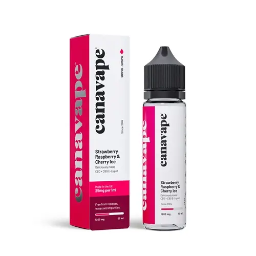 CBD E-Liquid Strawberry Raspberry & Cherry