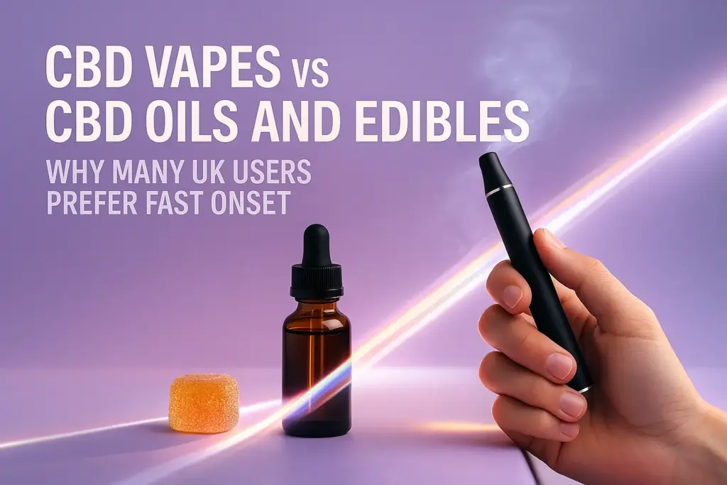 CBD-Vapes CBD-Öl und Esswaren Warum viele Nutzer in Großbritannien eine schnelle Wirkung bevorzugen