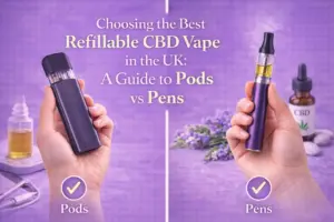 Escolhendo o melhor Vape CBD recarregável no Reino Unido Um guia para cápsulas vs canetas