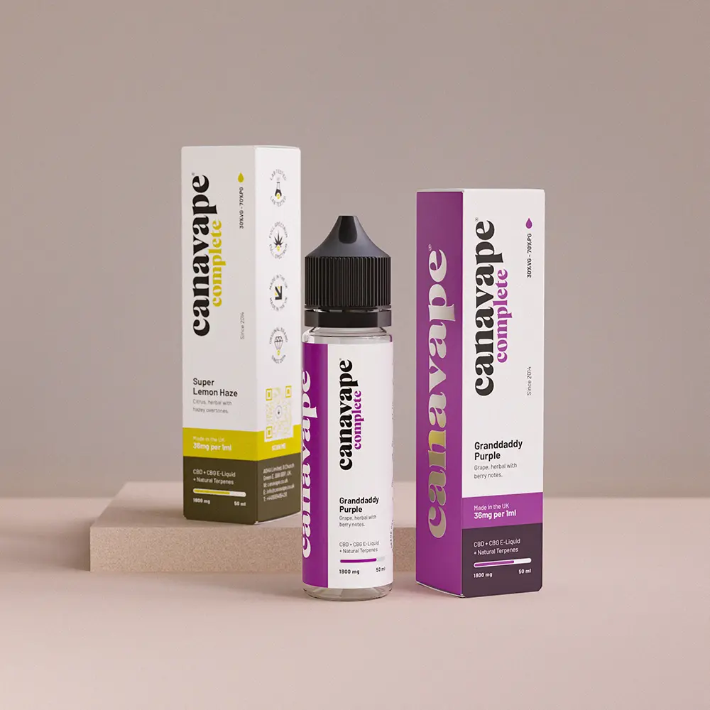 Découvrez une gamme d'e-liquides et de kits rechargeables pour la vaporisation du CBD