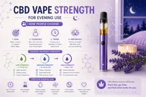 CBD Vape Sterkte voor 's avonds gebruik