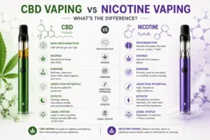 CBD Vaping vs Nicotine Vaping Wat is Het Verschil