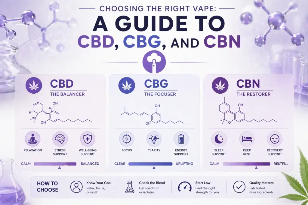 A Guide to CBD CBG and CBN
