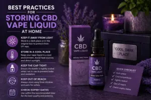 Best Practices for Storing CBD Vape Liquid at Home