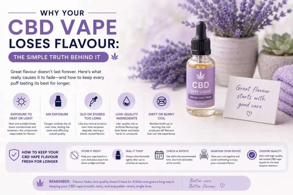 Why Your CBD Vape Loses Flavour