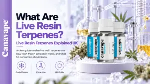 O que são terpenos de resina viva